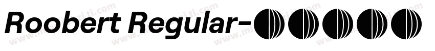 Roobert Regular字体转换